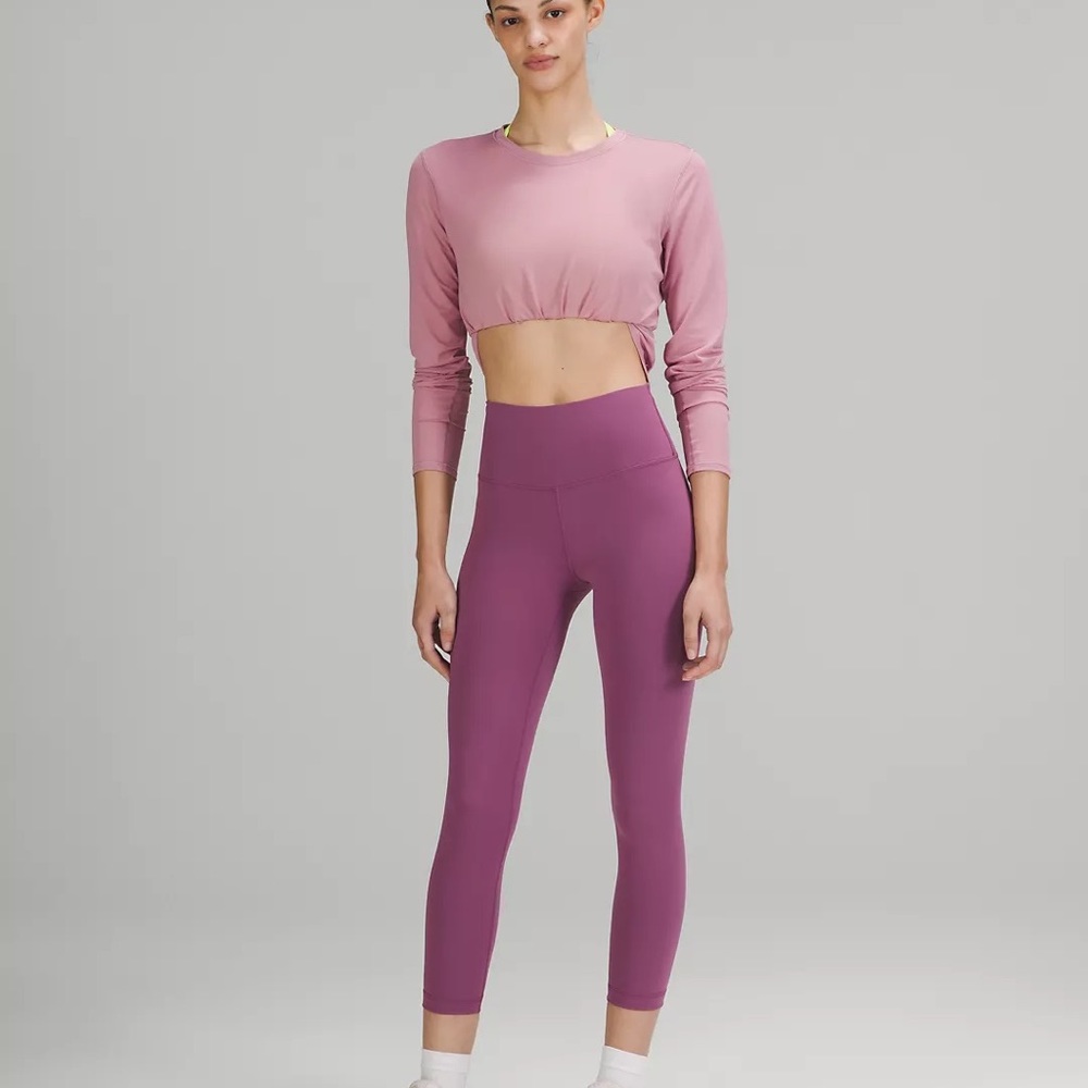 Lululemon training leggings, size 4, Vintage Plum, Purple, inside key pocket - Picture 1 of 8